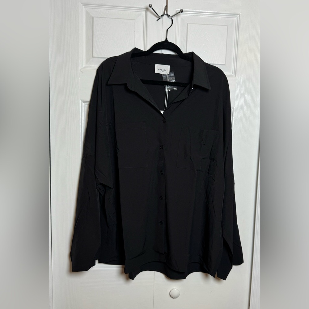 ANDREE BY UNIT Black Womens Shirt